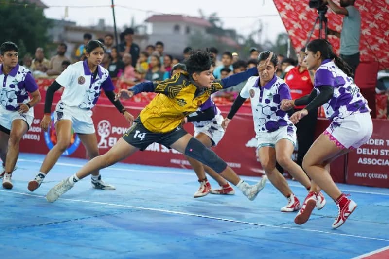 Regional kabaddi championship in action